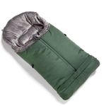 Thermo-Fleece Fußsack mit verlängerbarem Fußteil - Olivgrün