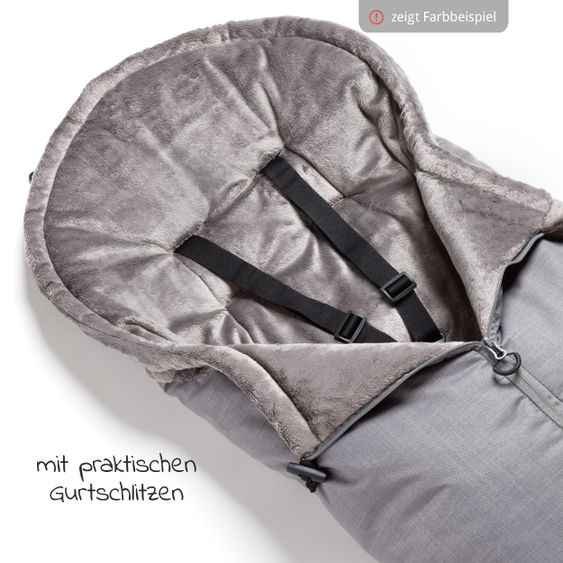 TFK Thermo-Fleece Fußsack mit verlängerbarem Fußteil - Olivgrün