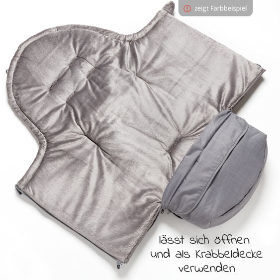 TFK Thermo-Fleece Fußsack mit verlängerbarem Fußteil - Olivgrün