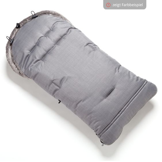 TFK Thermo-Fleece Fußsack mit verlängerbarem Fußteil - Premium Anthrazit