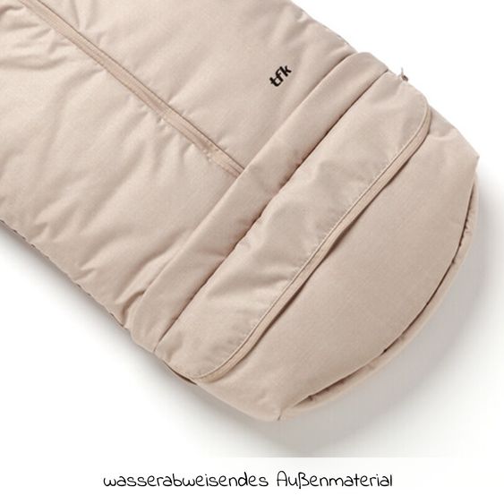 TFK Thermo fleece footmuff with extendable foot section - Sand