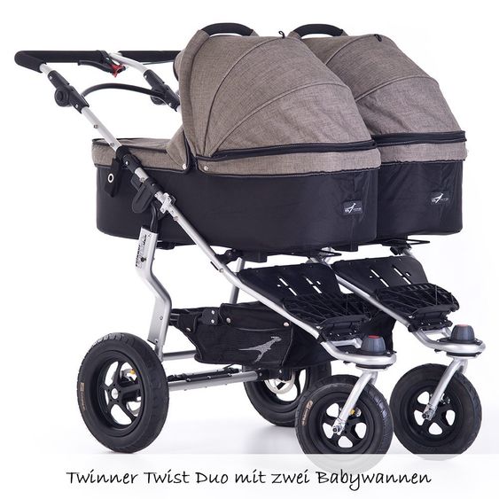 TFK Tragewanne Twinner Twist Duo - Premium Line Melange Schlamm