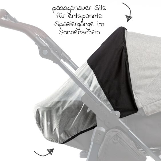 TFK UV-Sonnenschutz für Mono 2 Kombi-Kinderwagen