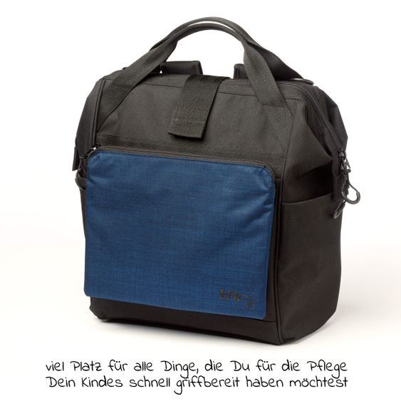 TFK Wickelrucksack inkl. Befestigung, Wicklauflage, Flaschenhalter - Marine