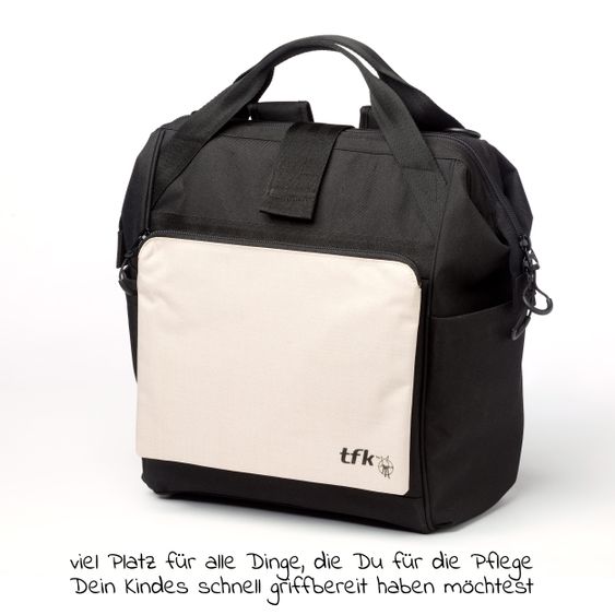 TFK Wickelrucksack inkl. Befestigung, Wicklauflage, Flaschenhalter - Sand