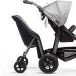 Second seat & sibling seat Shuttle 2 for Mono / Joggster / Twin - Black Grey