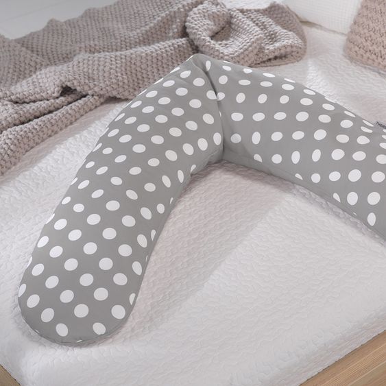 Theraline Bezug für Stillkissen Das Original 190 cm - Indie Dots - grau