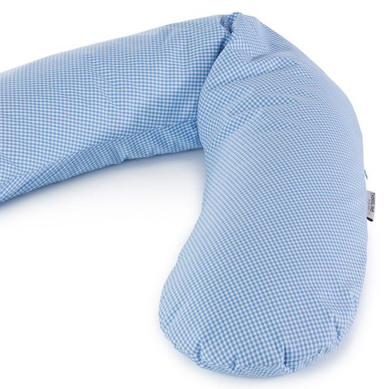 Theraline Bezug für Stillkissen Das Original - Karo Blau Weiß