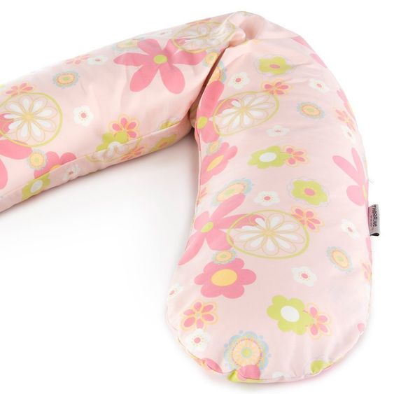 Theraline Bezug für Stillkissen Das Original - Retro Blume Rosa