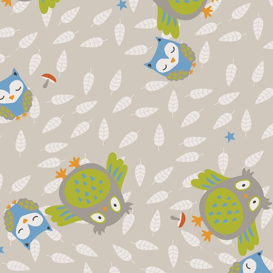 Theraline Cover for nursing pillow comfort 180 cm - owls - colorful