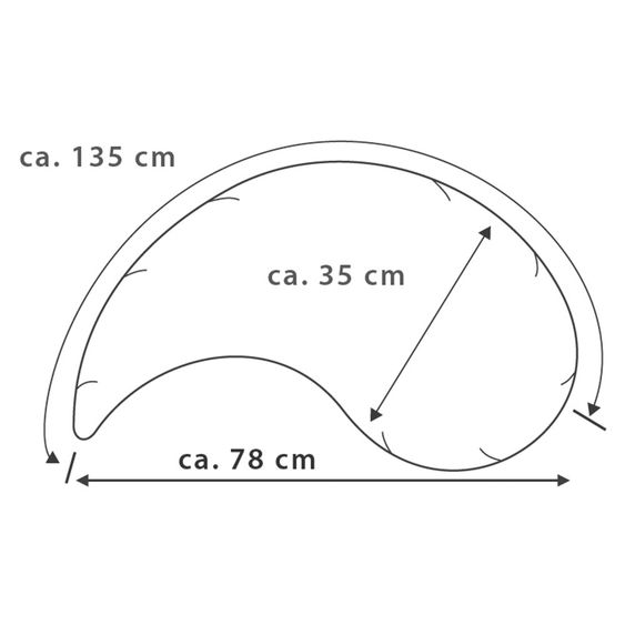 Theraline Das Yinnie Stillkissen - Wüstenkönig - Weiß Grau