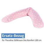 Replacement cover for nursing pillow Das Komfort 180 cm - Big Stars - Pink