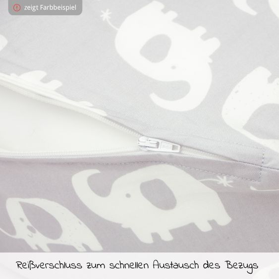 Theraline Ersatzbezug für Stillkissen Das Komfort 180 cm - Blümchen - Gelb