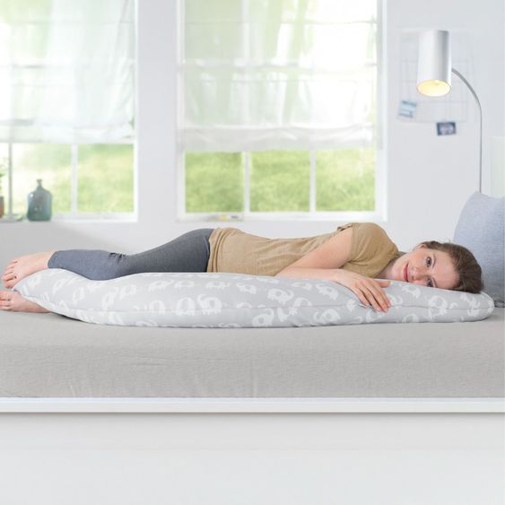 Theraline Ersatzbezug für Stillkissen Das Komfort 180 cm - Elefantenherde