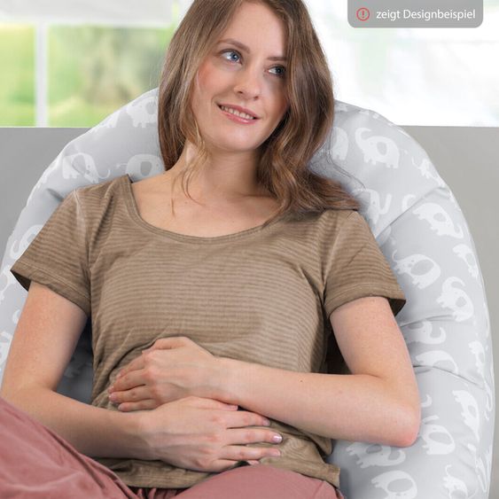 Theraline Ersatzbezug für Stillkissen Das Komfort 180 cm - Vöglein - Rosè