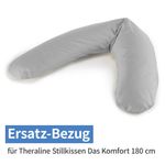 Ersatzbezug für Stillkissen Das Komfort - Jersey 180 cm - Grau