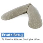 Ersatzbezug für Stillkissen Das Original 190 cm - Blättertanz - Taupe