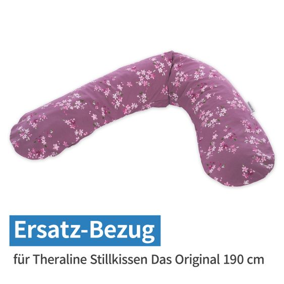 Theraline Ersatzbezug für Stillkissen Das Original 190 cm - Blümchentraum