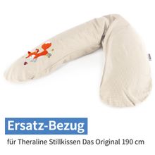 Ersatzbezug für Stillkissen Das Original 190 cm - Knister Fuchs - Punkte Beige