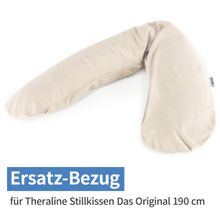 Ersatzbezug für Stillkissen Das Original 190 cm - Punkte - Beige