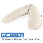 Ersatzbezug für Stillkissen Das Original 190 cm - Punkte - Beige