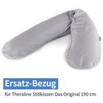 Ersatzbezug für Stillkissen Das Original 190 cm - Punkte - Grau