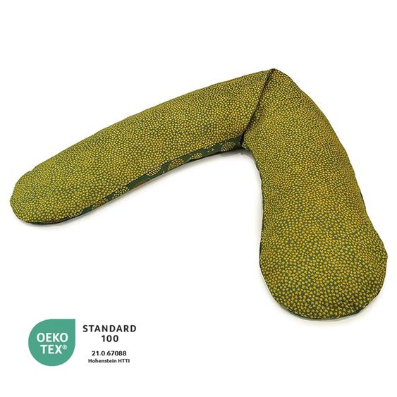 Theraline Replacement cover for nursing pillow The Original 190 cm - dandelion - dark green