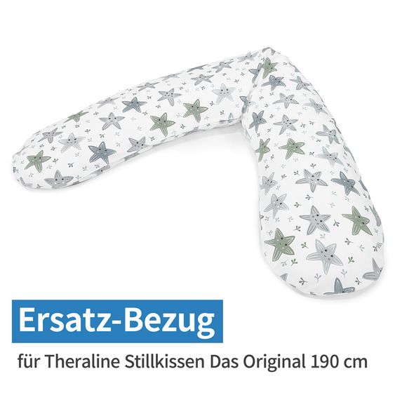 Theraline Ersatzbezug für Stillkissen Das Original 190 cm - Seesternchen