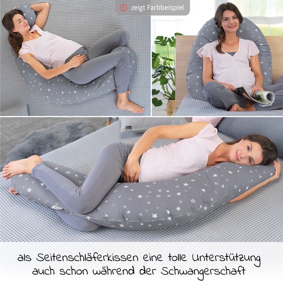 Theraline Ersatzbezug für Stillkissen Das Original 190 cm - Wüstenkönig - Taupe