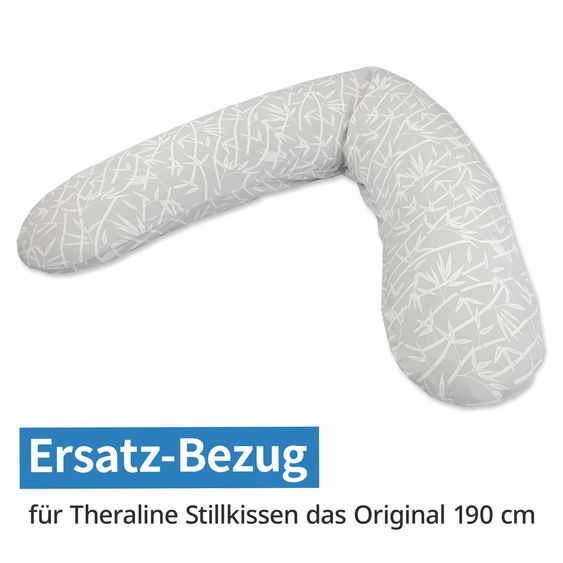 Theraline Ersatzbezug für Stillkissen Das Original - Bamboo 190 cm - Bambuswald