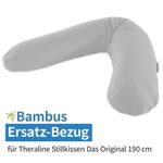 Ersatzbezug für Stillkissen Das Original - Bamboo 190 cm - Grau