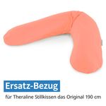 Ersatzbezug für Stillkissen Das Original - Bamboo 190 cm - Koralle