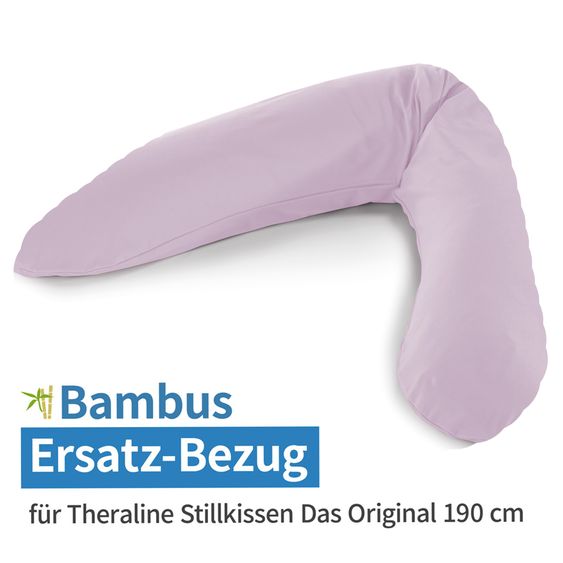 Theraline Ersatzbezug für Stillkissen Das Original - Bamboo 190 cm - Lavendel