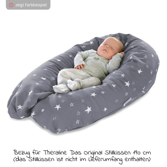 Theraline Ersatzbezug für Stillkissen Das Original - Bamboo 190 cm - Lavendel
