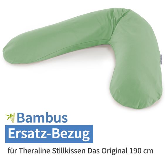 Theraline Replacement cover for nursing pillow The Original - Bamboo 190 cm - Poplar