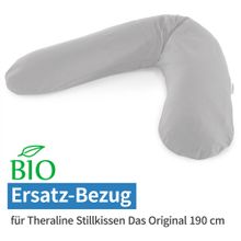 Ersatzbezug für Stillkissen Das Original BIO-Jersey 190 cm - Grau