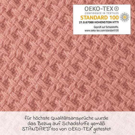 Theraline Ersatzbezug für Stillkissen Das Original - Feinstrick 190 cm - Pfirsichrosa