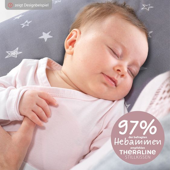 Theraline Ersatzbezug für Stillkissen Das Original - Feinstrick 190 cm - Pfirsichrosa