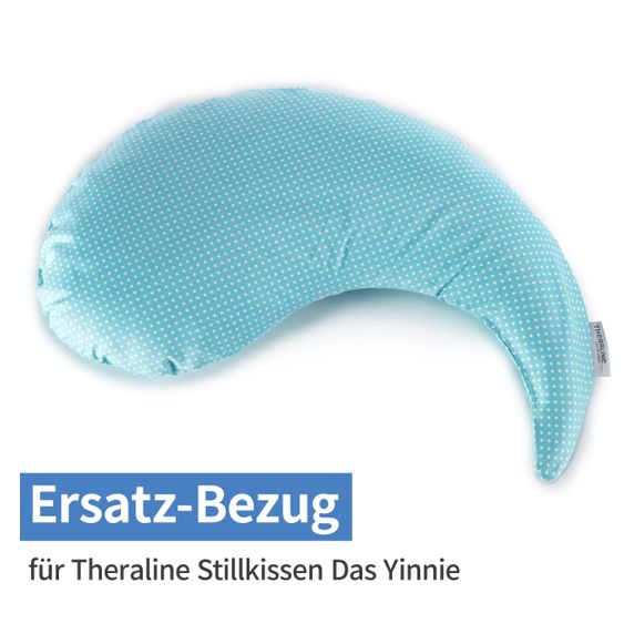 Theraline Ersatzbezug für Stillkissen Das Yinnie 135 cm - Punkte - Türkis