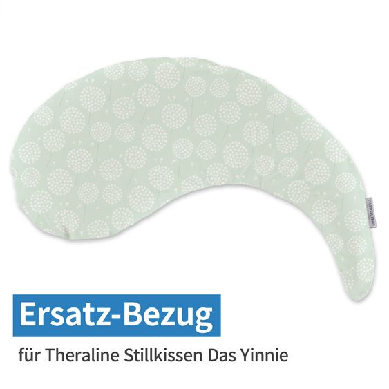 Theraline Ersatzbezug für Stillkissen Das Yinnie 135 cm - Pusteblume - Zartgrün