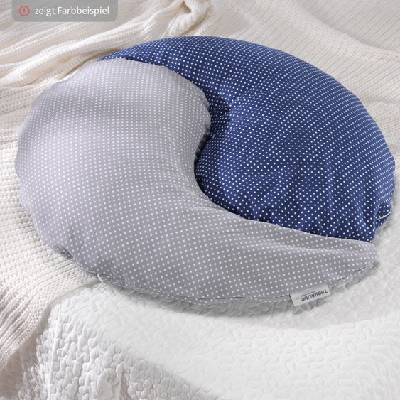 Theraline Replacement cover for nursing pillow The Yinnie 135 cm - Waterdots - Purple