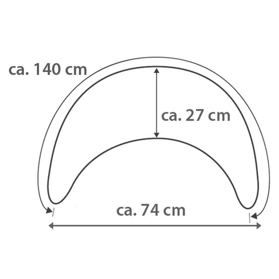 Theraline Plüschmond Stillkissen - Taupe