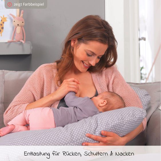 Theraline Sleep and nursing pillow my7 - incl. cover Jersey 80 x 150 cm - Petrol