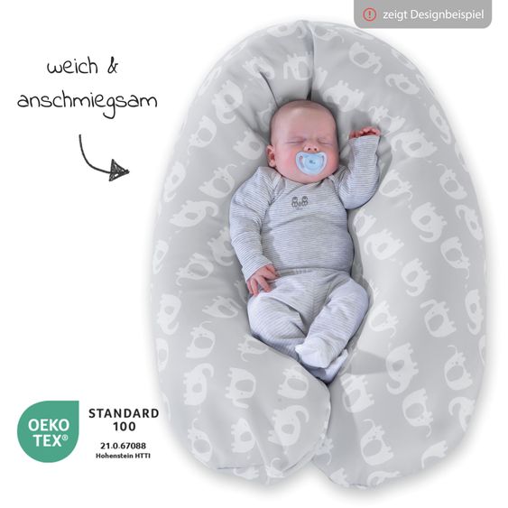 Theraline Stillkissen Das Komfort - feiner Perlen-Füllung 180 cm - ohne Bezug