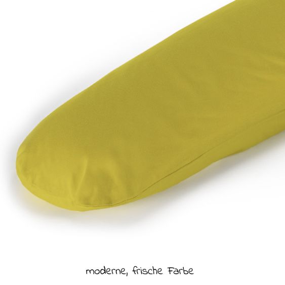 Theraline Stillkissen Das Komfort mit Mikroperlen-Füllung inkl. Bezug Jersey 180 cm - Schilfgrün