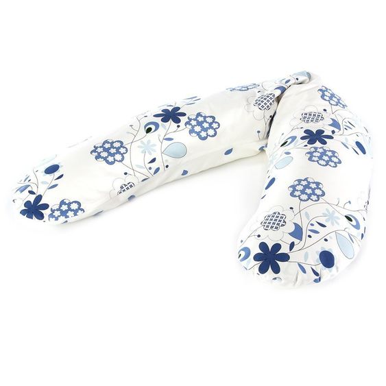 Theraline Nursing pillow The original 190 cm - Flower tendril white