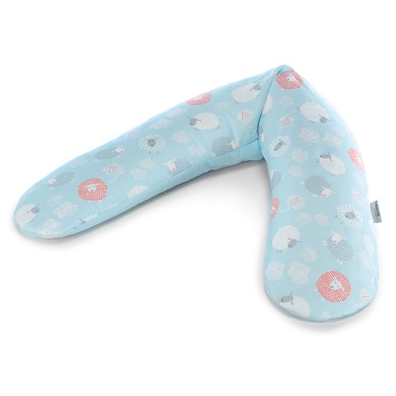 Theraline Stillkissen Das Original 190 cm - Happy sheeps - blau