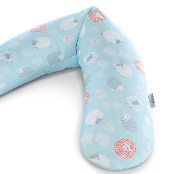 Theraline Stillkissen Das Original 190 cm - Happy sheeps - blau