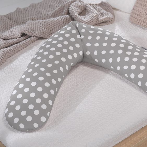 Theraline Stillkissen Das Original 190 cm - Indie Dots - Grau