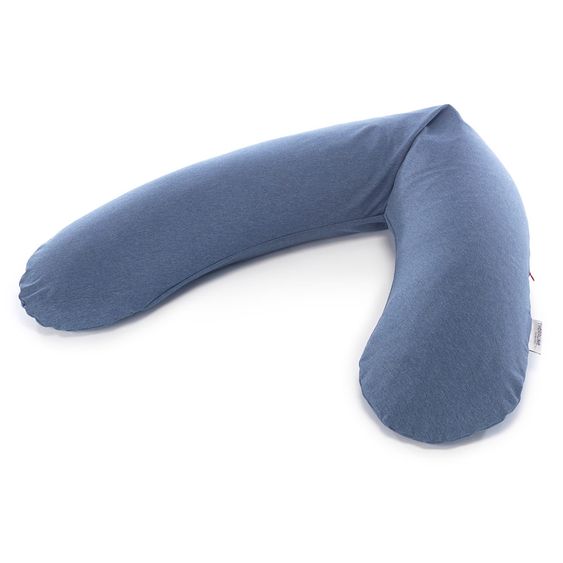 Theraline Nursing pillow The Original 190 cm - Melange Jersey - navy blue